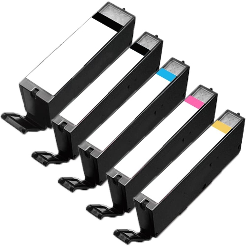 1 Set of 5 Inkfirst Compatible Ink Cartridges PGI-250XL CLI-251XL PGI-250 CLI-251 Replacement for Canon PGI250XL CLI251XL