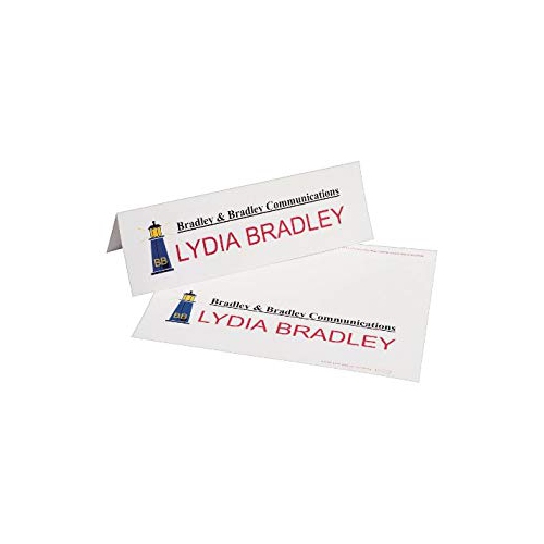 Avery Printable Large Tent Cards, Embossed, Two-Sided Printing, 3-1/2" x 11", 50 Cards (5309)