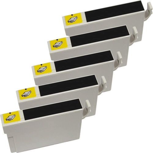 5 Inkfirst® Compatible 125 Black Ink Cartridge Replacement for Epson 125 Stylus NX420 NX530 NX625 NX125 NX127 NX130 NX230
