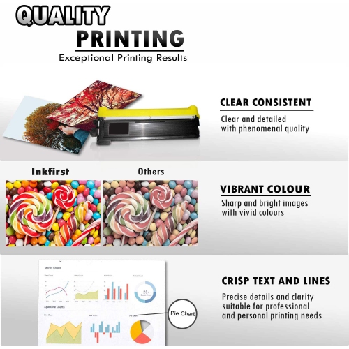 2 Inkfirst® Black Compatible Toner Cartridge TN210 TN-210 TN210 BK Replacement for Brother TN210 HL-3040CN HL-3070CW