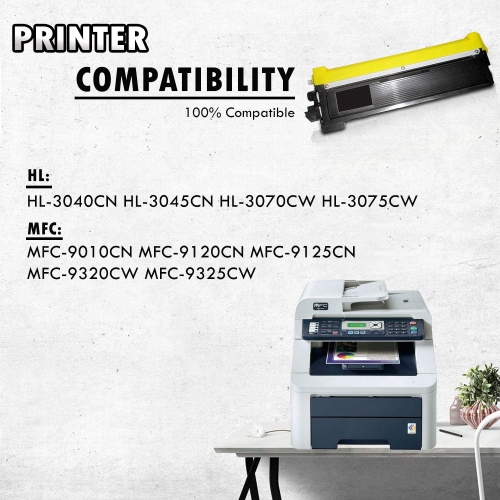 2 Inkfirst® Black Compatible Toner Cartridge TN210 TN-210 TN210 BK Replacement for Brother TN210 HL-3040CN HL-3070CW