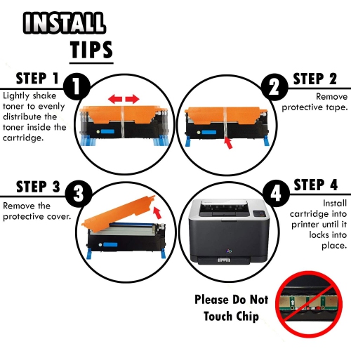 Inkfirst® Cyan Compatible Toner Cartridge CLP-320 C CLT-C407S 407S Replacement for Samsung CLP-320N CLP-325 CLX-3185