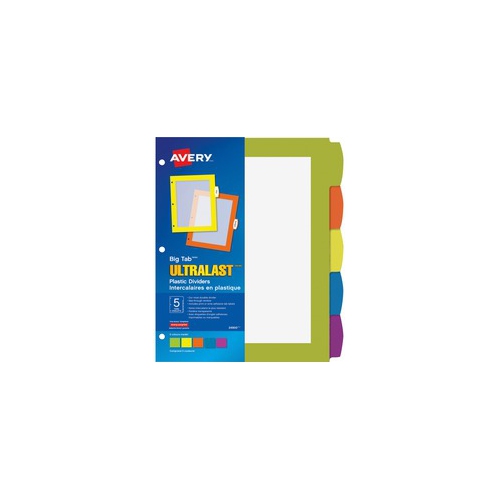 AVERY  Big Tab Ultralast Plastic Dividers (24900)