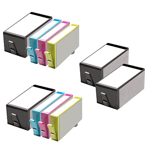 10 Inkfirst Compatible Ink Cartridges Replacement for HP 920XL CD975AN CD972AN CD973AN CD974AN Officejet 7000 7500A 2SET+2BK