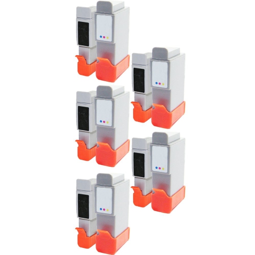 5 Set of 2 Inkfirst Compatible Ink Cartridges Replacement for Canon BCI-24BK BCI-24C BCI24BK BCI24C BCI24 BCI-24
