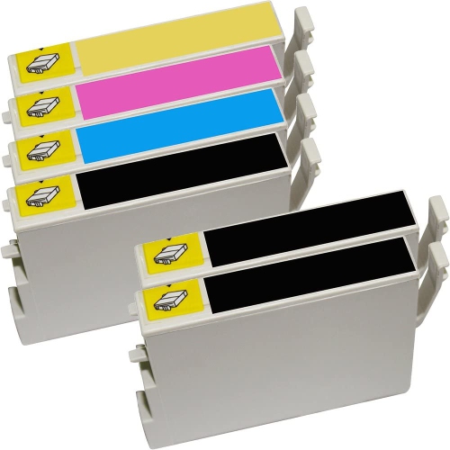 6 Inkfirst® Compatible 60 Ink Cartridges Replacement for Epson 60 T0601 T0602 T0603 T0604 Stylus CX4200 1SET+2BK