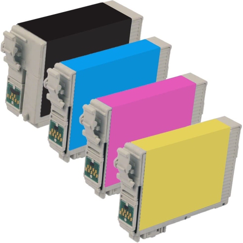 1 Set of 4 Inkfirst® Compatible 127 Ink Cartridges Replacement for Epson 127 High Capacity Stylus NX530 NX625