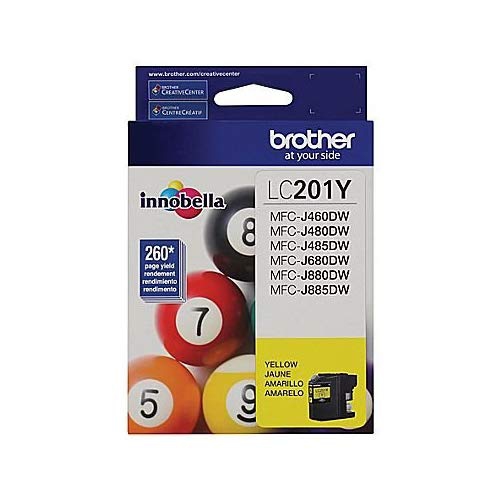 BROTHER  Lc201Ys Ink Cartridge (Lc-201Ys) In Yellow