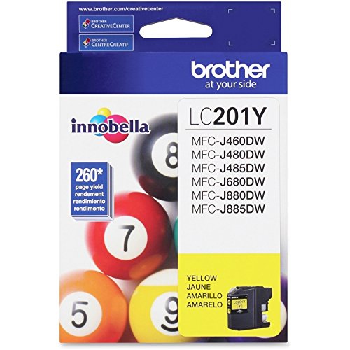 BROTHER LC201YS YELLOW INK CARTRIDGE