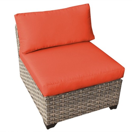 TKC Monterey Armless Patio Chair in Orange