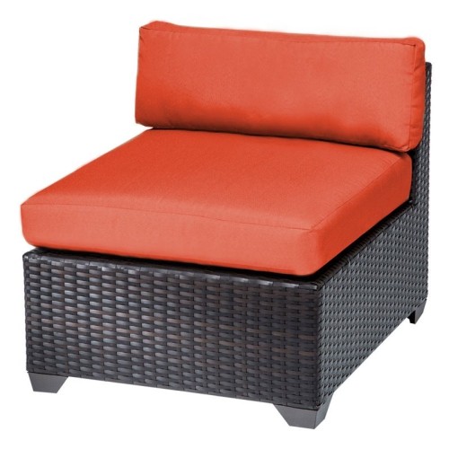 TKC Belle Armless Patio Chair in Orange