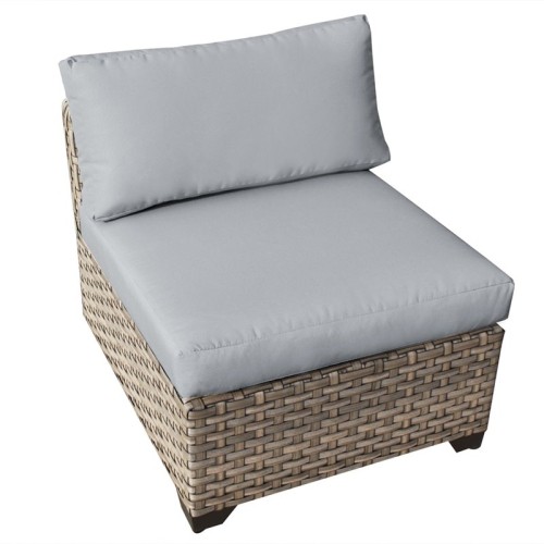 TKC Monterey Armless Patio Chair in Gray