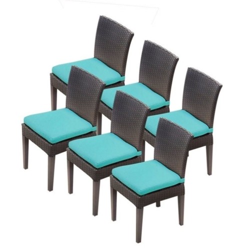TKC Napa Wicker Patio Dining Chairs in Aruba