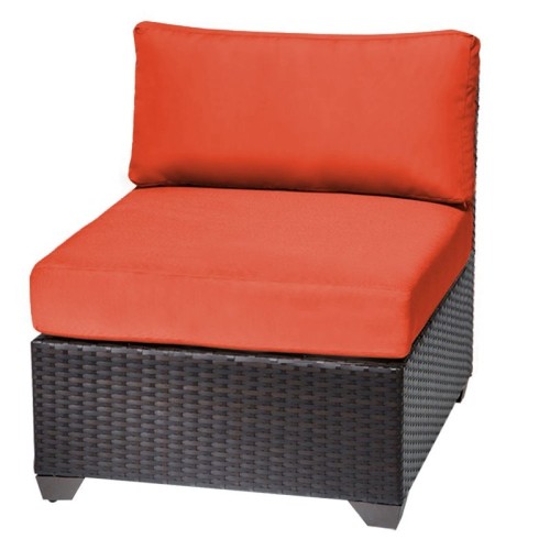 TKC Barbados Armless Patio Chair in Orange