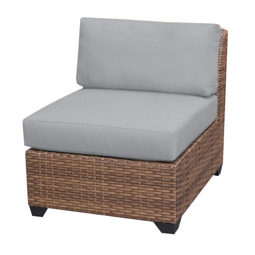 TKC Laguna Armless Patio Chair in Gray
