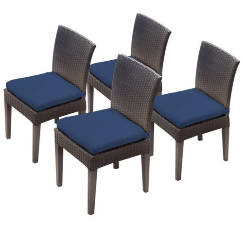 TKC Napa Patio Dining Side Chair in Navy