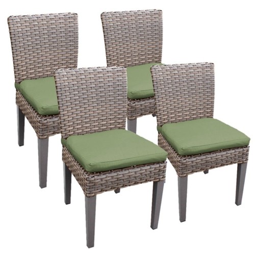 TKC Oasis Patio Dining Side Chair in Green