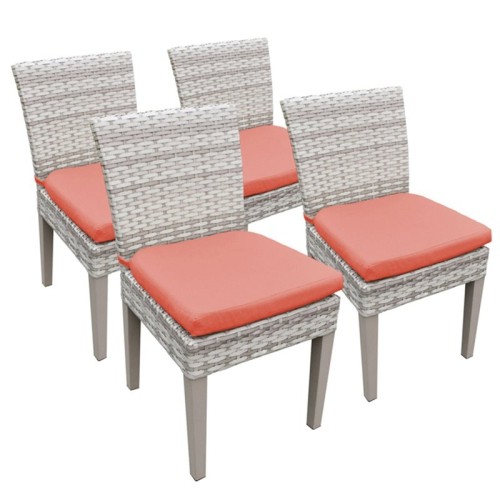 TKC Fairmont Patio Dining Side Chair in Orange