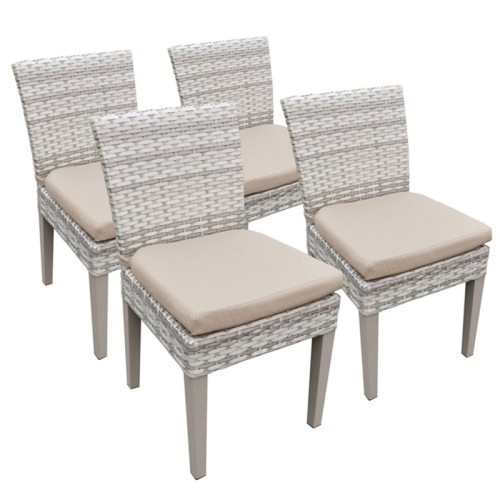 TKC Fairmont Patio Dining Side Chair in Wheat