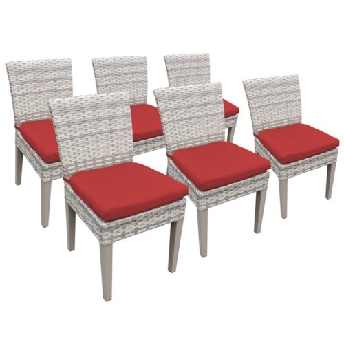 TKC Fairmont Patio Dining Side Chair in Red