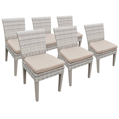 TKC Fairmont Patio Dining Side Chair in Wheat