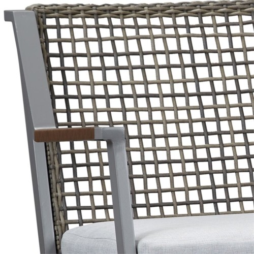 Banc berçant de patio en aluminium Calvin de Real Flame - Gris