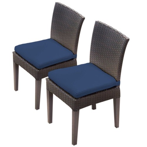 TKC Napa Patio Dining Side Chair in Navy