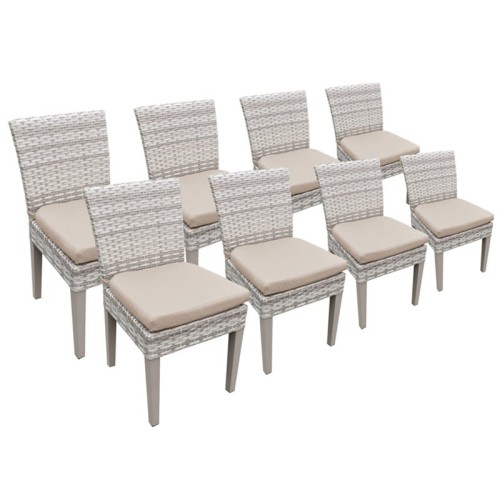 TKC Fairmont Patio Dining Side Chair in Wheat