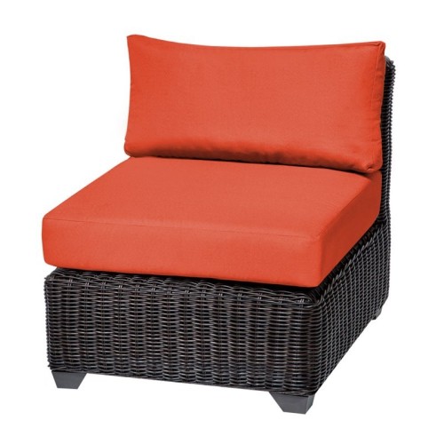 TKC Venice Armless Patio Chair in Orange