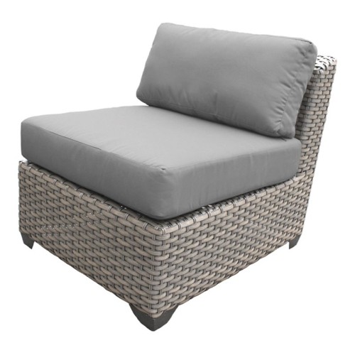 TKC Florence Armless Patio Chair in Gray
