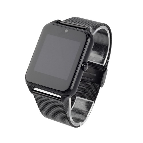 AXGEAR  Bluetooth Smart Watch Unlocked Gsm Phone Stainless Steel Band for Android Iphone