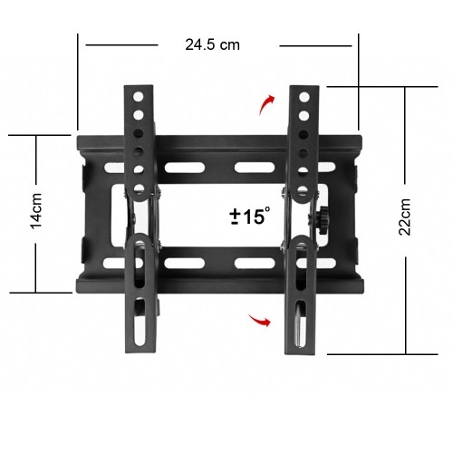 axGear Wall Mount LCD LED TV Wallmount Bracket Tilt Adjustable up to 40 Inch 25Kg