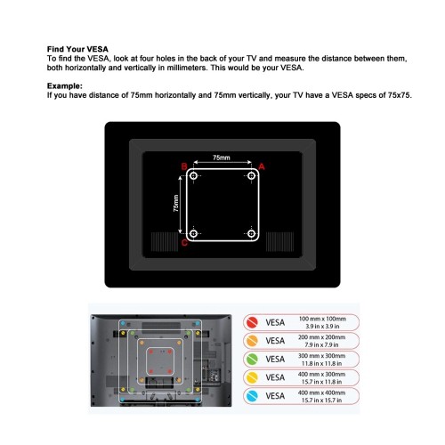 axGear Wall Mount LCD LED TV Wallmount Bracket Tilt Adjustable up to 40 Inch 25Kg