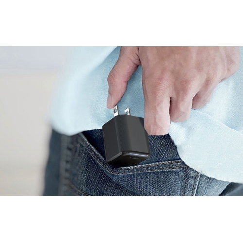 KUNOVA 2PCS 2 Pieces Nano Cube Size 30W GaN USB-C Charger, ETL Approval, QC 3.0, PD 3.0 PPS, Black, Folding Plugs