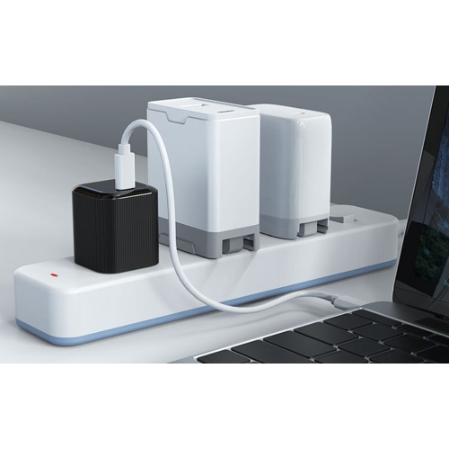 KUNOVA 2PCS 2 Pieces Nano Cube Size 30W GaN USB-C Charger, ETL Approval, QC 3.0, PD 3.0 PPS, Black, Folding Plugs