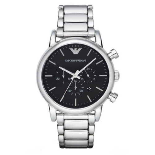 EMPORIO ARMANI  Classic Chronograph Dial Men's Watch Ar1894 In Black