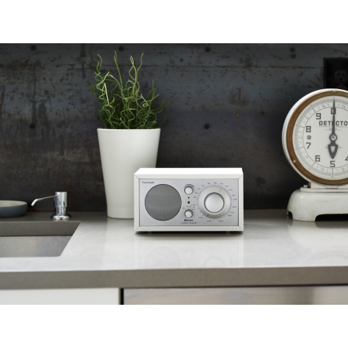 TIVOLI AUDIO  Model One Table Top Am/fm Radio With Bluetooth And Aux Input - White/silver