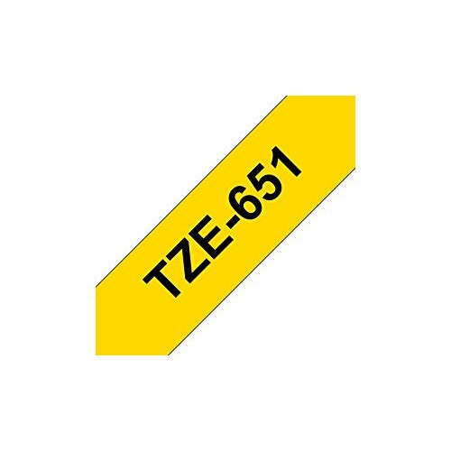 Brother Genuine P-Touch Tape24mmBlack on Yellow