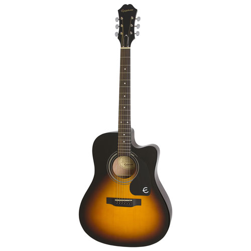 Epiphone FT-100CE Acoustic/Electric Guitar - Vintage Sunburst - Only at Best Buy