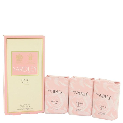 YARDLEY LONDON  Yardley By Yardley English Rose Luxury Soaps 3 X 3.5 OZ Each (New Packaging)
