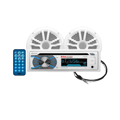 BOSS AUDIO  Mck508Wb.6 Package W-Mr508Uabw Receiver, 2 Mr6W Speakers & Mrant10 Antenna