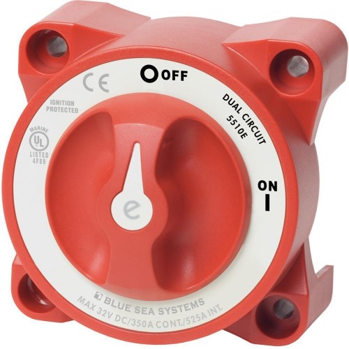 BLUE SEA SYSTEMS  Sea 5510E E-Series Dual Circuit Battery Switch