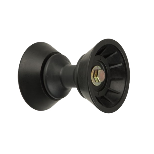 C.E. SMITH  3" Bow Bell Roller Assembly - Tpr In Black