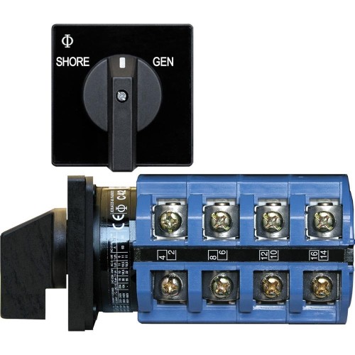 BLUE SEA SYSTEMS  Sea 6337 Switch, Ac 120V Ac 30A Off+2 Position