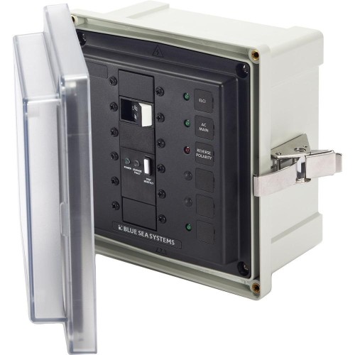 BLUE SEA SYSTEMS  Sea Sms Surface Mount System Panel Enclosure - 120-240V Ac-50A Elci Main - 1 Blank Circuit Position