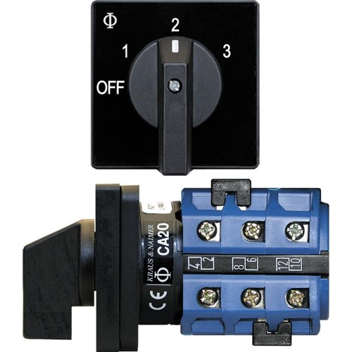 BLUE SEA SYSTEMS  Sea 9010 Switch, Av 120Vac 32A Off +3 Positions