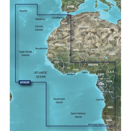 Garmin BlueChart® g2 HD - HXAF003R - Western Africa - microSD™-SD™