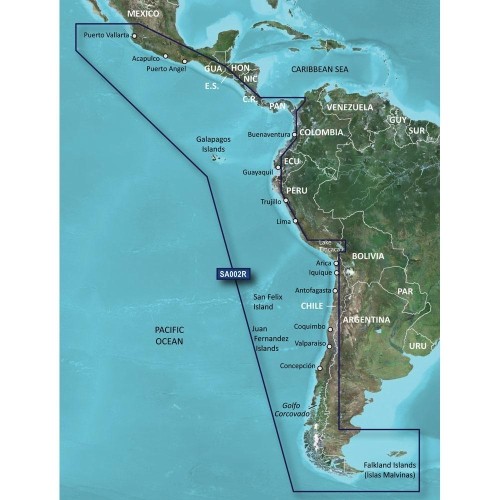 Garmin BlueChart® g2 Vision® HD - VSA002R - South America West Coast - microSD™-SD™