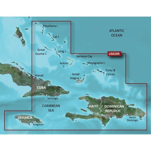 Garmin BlueChart® g2 HD - HXUS029R - Southern Bahamas - microSD™-SD™