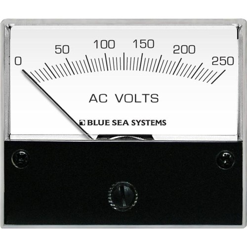 BLUE SEA SYSTEMS  Sea 9354 Ac Analog Voltmeter 0-250 Volts Ac